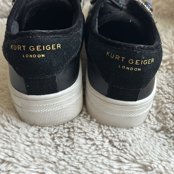 Kurt Geiger Kids Black Sneakers with Colorful Gems - Picture 2 of 8